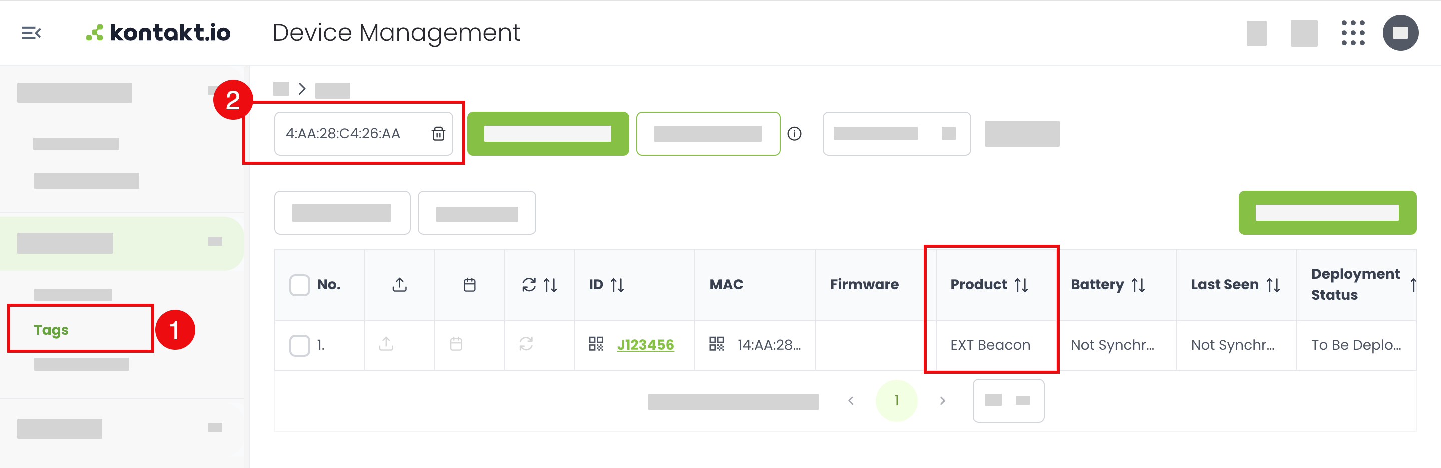 Search for external device by its MAC address