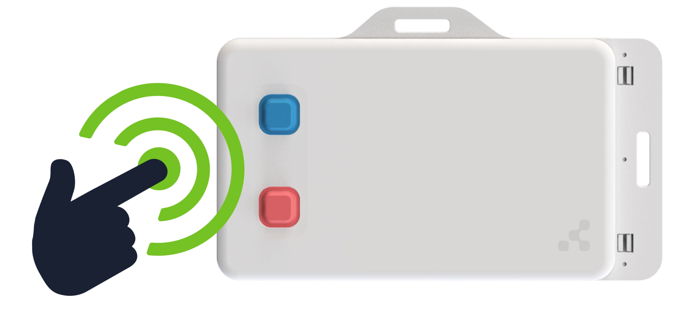 Kontakt.io Smart Badge Press Button