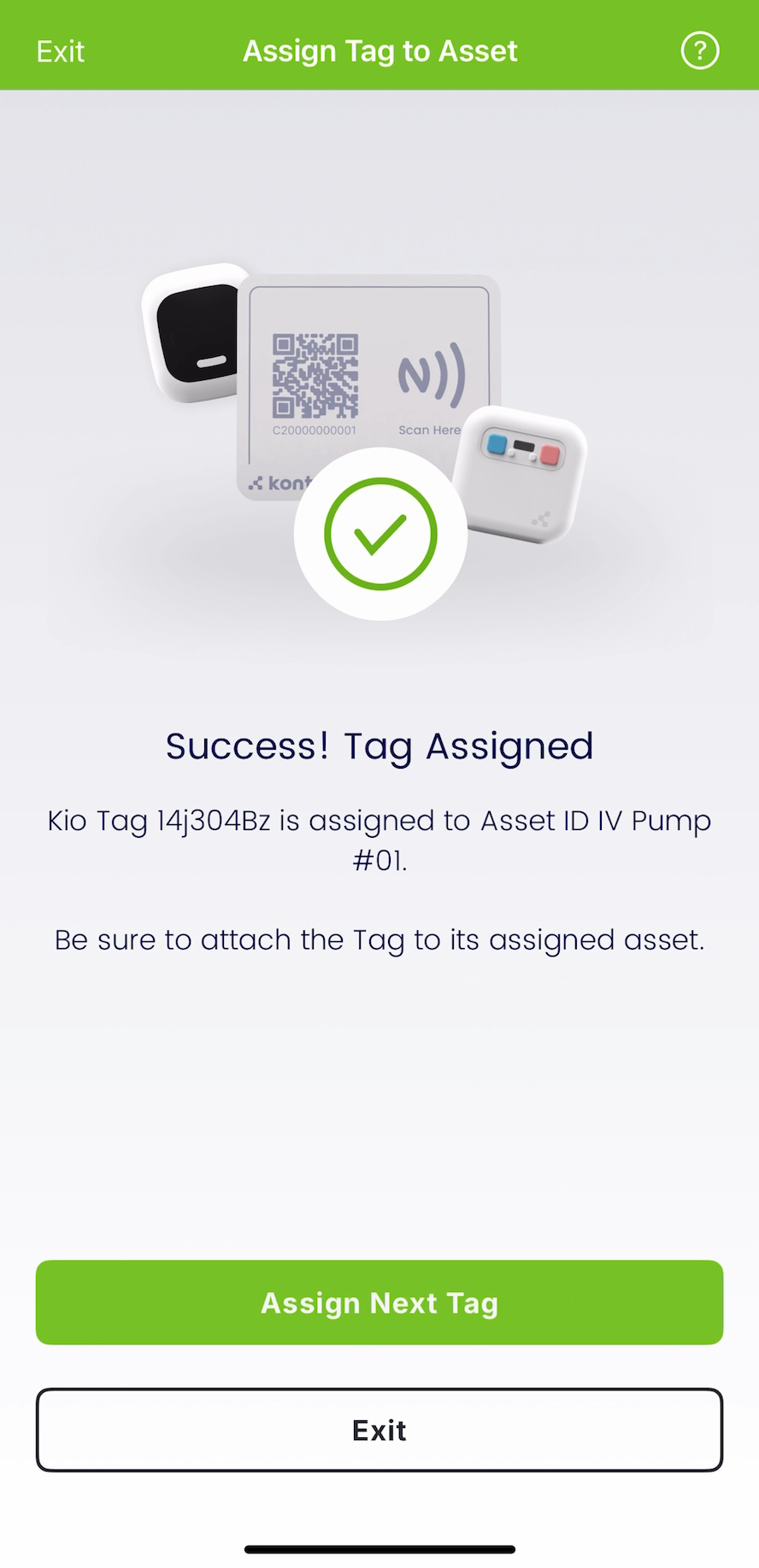 Kio Entity Manager Assigned Tag Success