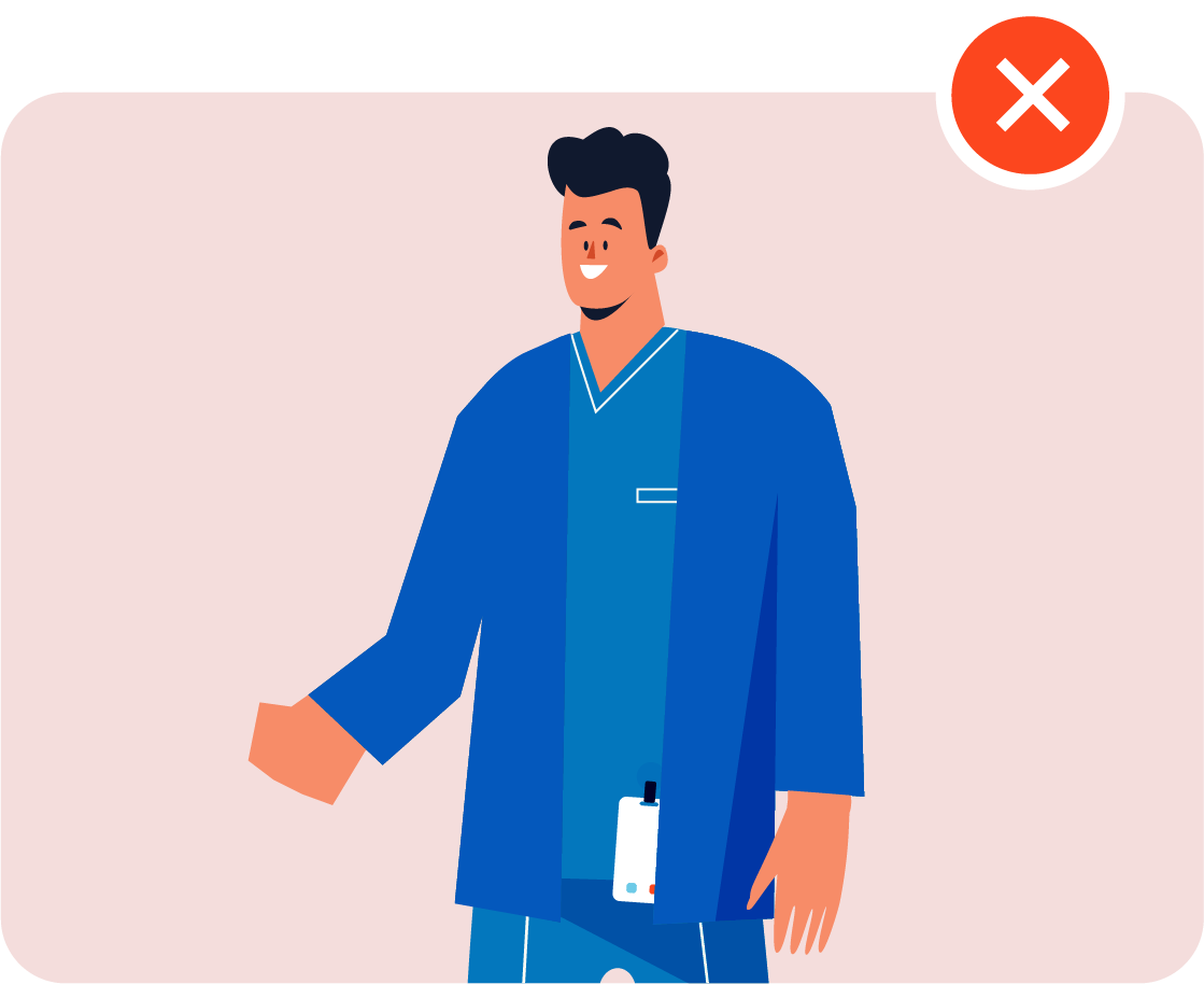 Smart Badge behind clothing