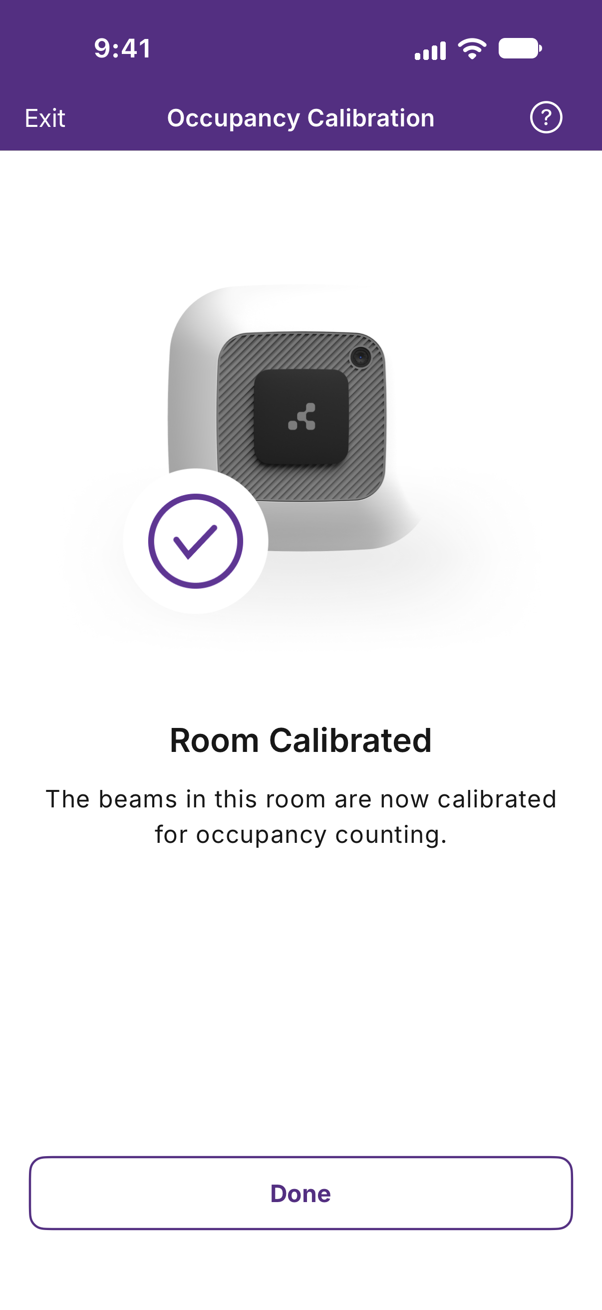 Kio Setup Manager Room Calibrated screen