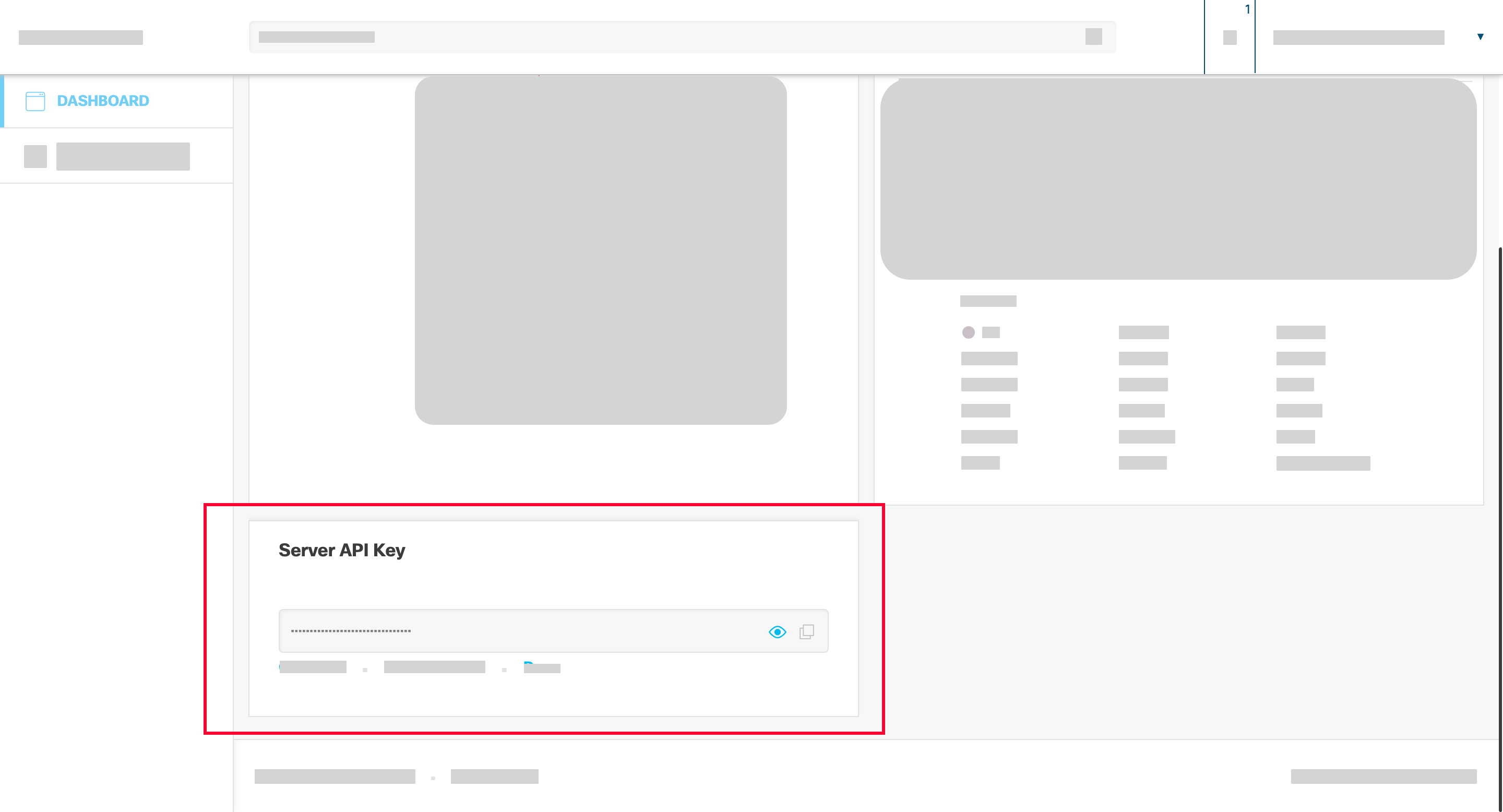 Cisco Spaces Server API Key section with the copy icon